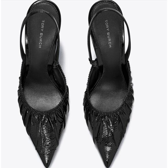 Tory Burch Runway Slingback Pump In Perfect Black - Picture 2 of 11